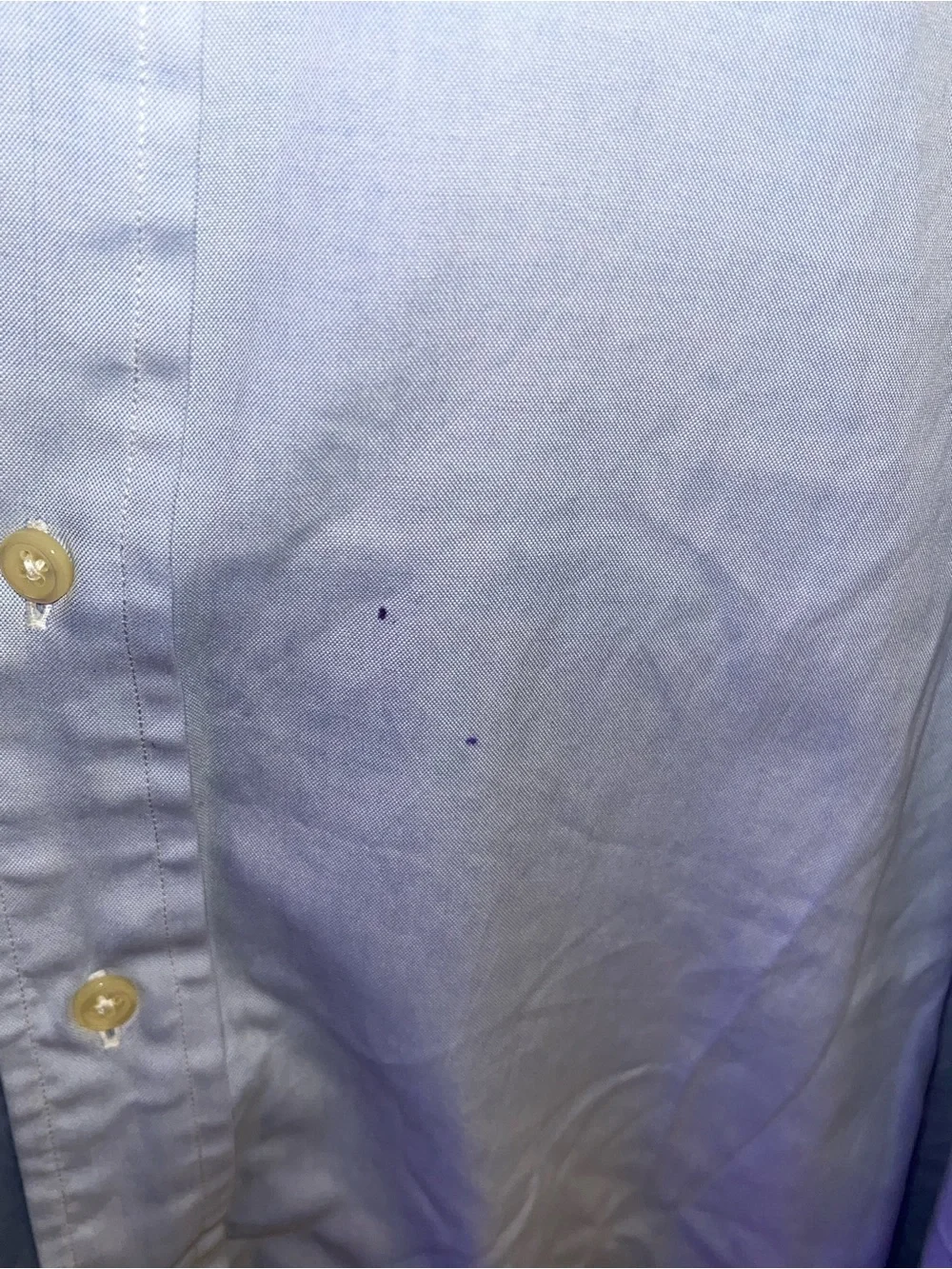 Light Blue Men's Button-Down Shirt with Polo Logo